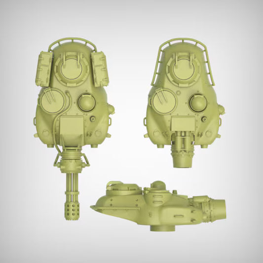 Caiman Main Battle Tank, By Reptilian Overlords, Modular Battle Tank Proxy for Sci-Fi Wargames
