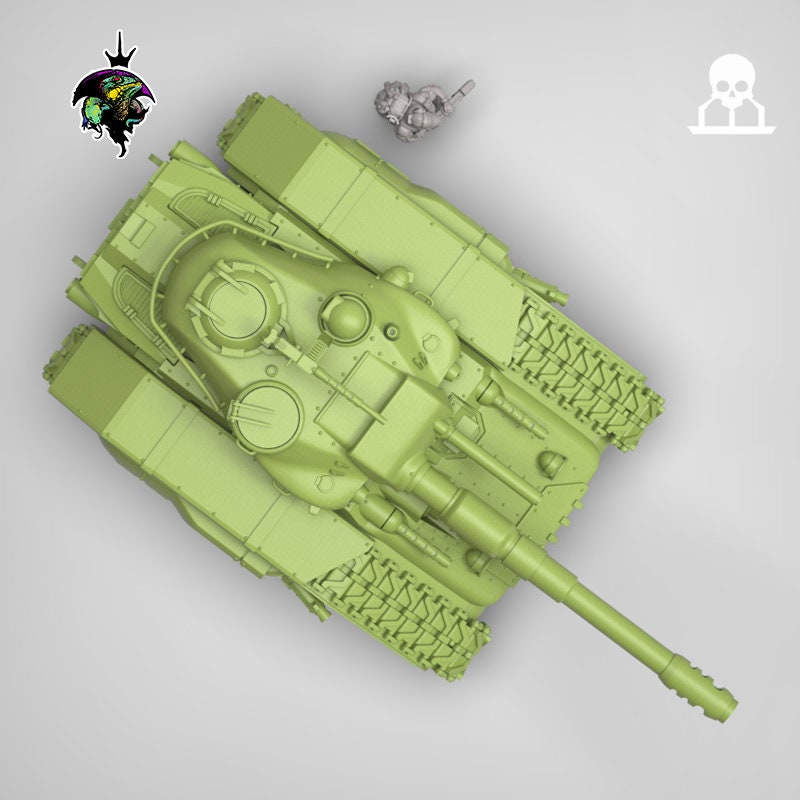 Caiman Heavy Battle Tank, By Reptilian Overlords, Modular Heavy Battle Tank Proxy for Sci-Fi Wargames