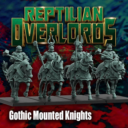 Imperial Gothic Heavy Cavalry Miniatures, Bits and Weapon Conversions by Reptilian Overlords, perfect for Reptilian Overlords