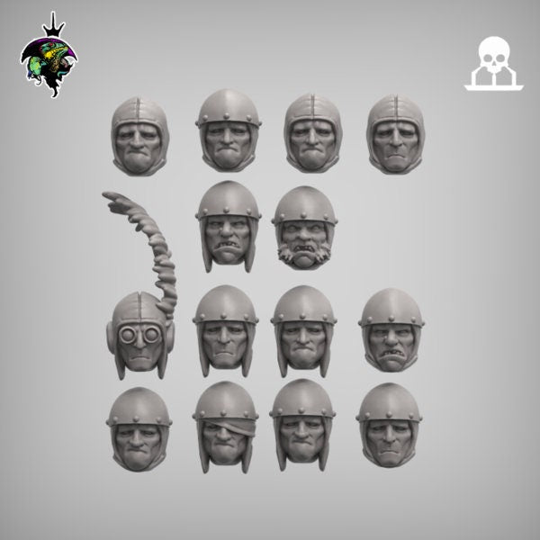 Modular Mercenary Sci-Fi Feudal House Proxy, sci-fi Miniatures by Reptilian Overlords, perfect for Sci-Fi Wargames