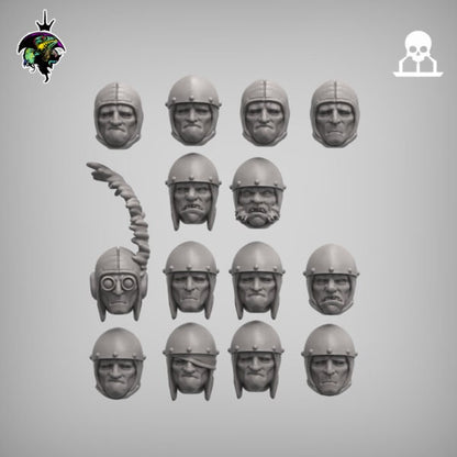 Modular Mercenary Sci-Fi Feudal House Proxy, sci-fi Miniatures by Reptilian Overlords, perfect for Sci-Fi Wargames