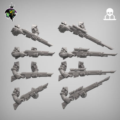 Modular Mercenary Sci-Fi Feudal House Proxy, sci-fi Miniatures by Reptilian Overlords, perfect for Sci-Fi Wargames