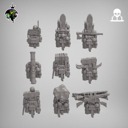 Modular Mercenary Sci-Fi Feudal House Proxy, sci-fi Miniatures by Reptilian Overlords, perfect for Sci-Fi Wargames