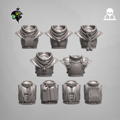 Modular Flagellants, Warrior Priests and Zealots, Witch Hunter Warband. Fantasy Miniatures by Reptilian Overlords, perfect for Wargames