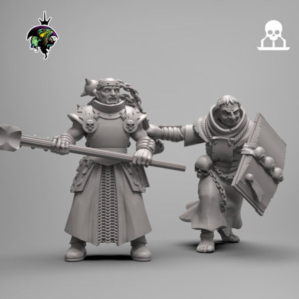 Modular Flagellants, Warrior Priests and Zealots, Witch Hunter Warband. Fantasy Miniatures by Reptilian Overlords, perfect for Wargames