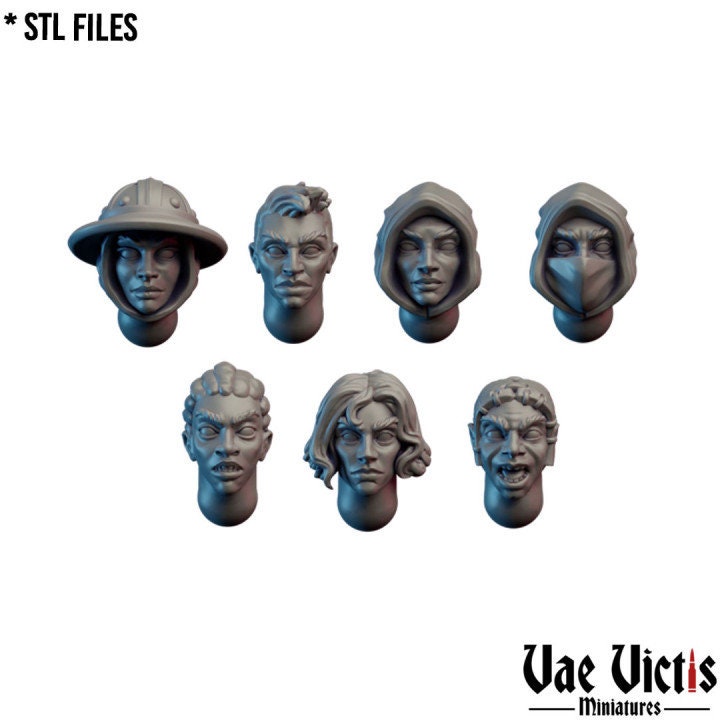 Modular Female Mercenary Ruffian Miniatures, Bits and Weapon Conversions by Vae Victis, perfect for Fantasy Wargames and Tabletop RPGs