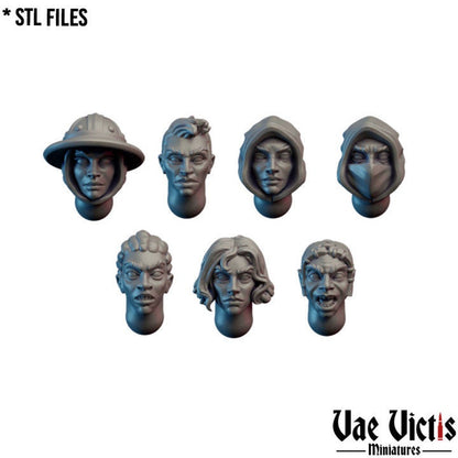 Modular Female Mercenary Ruffian Miniatures, Bits and Weapon Conversions by Vae Victis, perfect for Fantasy Wargames and Tabletop RPGs