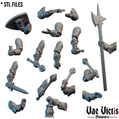 Modular Village Guard Miniatures, Bits and Weapon Conversions Fantasy by Vae Victis, perfect for Fantasy Wargames and Tabletop RPGs
