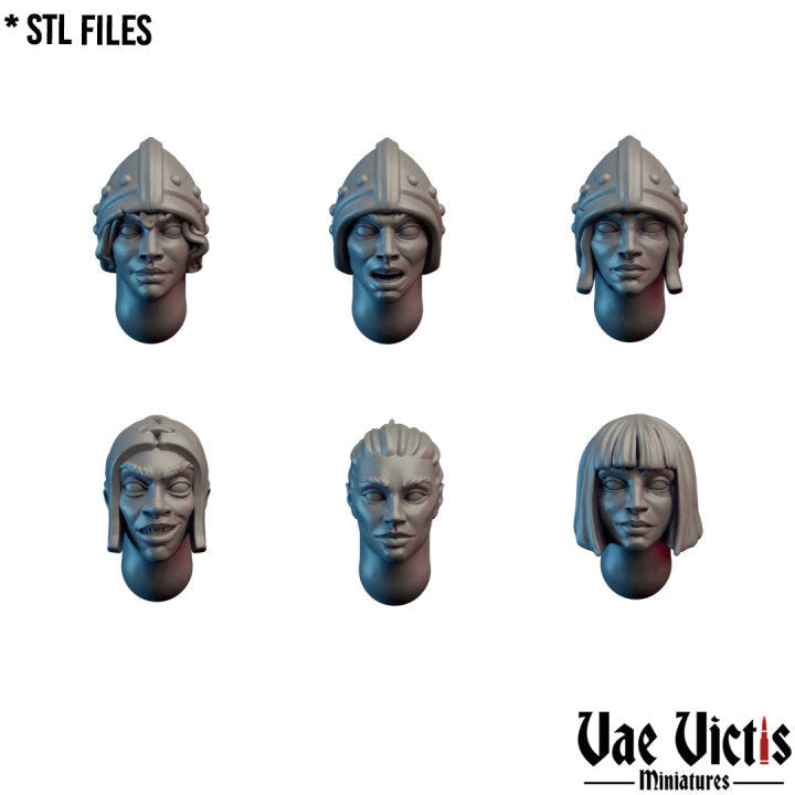 Modular Female Village Guard Miniatures, Bits and Weapon Conversions Fantasy by Vae Victis, perfect for Fantasy Wargames and Tabletop RPGs