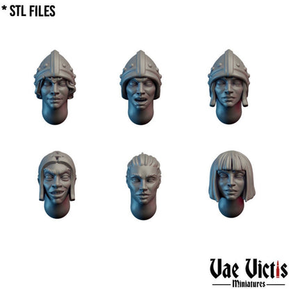 Modular Female Village Guard Miniatures, Bits and Weapon Conversions Fantasy by Vae Victis, perfect for Fantasy Wargames and Tabletop RPGs
