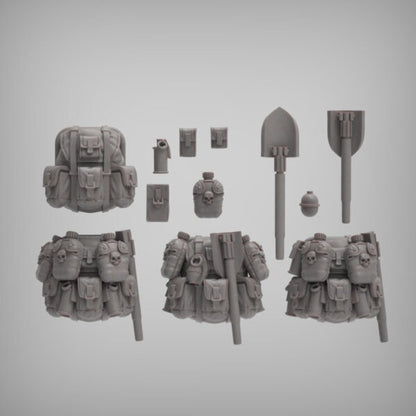 Spacenam 1.0, Sci-Fi Jungle Fighter Miniatures by Reptilian Overlords, Guard infantry regiment