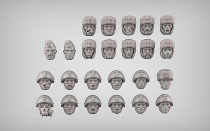 Spacenaz Infantry Squad, Valhalla Ice Warriors Guardsmen Regiment Sci-Fi Wargames Miniatures by Reptilian Overlords,