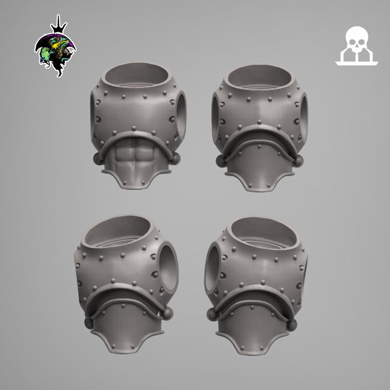 Geno Tyrants, Modular Sci-Fi Wargames Miniatures by Reptilian Overlords, Space Soldier Conversion Bits