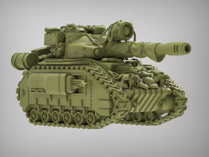 Caiman Main Battle Tank, By Reptilian Overlords, Modular Battle Tank Proxy for Sci-Fi Wargames