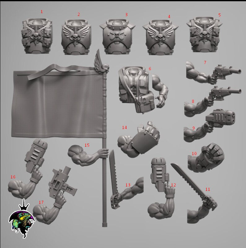 Spacenam Command set, Modular Jungle Fighters Bits by Reptilian Overlords