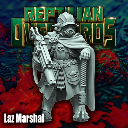 Laz Marshal, Guardsmen Character Miniatures by Reptilian Overlords