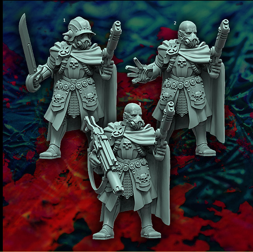 Laz Marshal, Guardsmen Character Miniatures by Reptilian Overlords