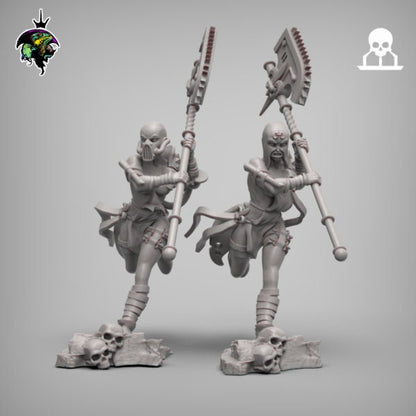 Choppy Zealots, Female Executioner Miniatures by Reptilian Overlords,  Inquisition infantry regiment