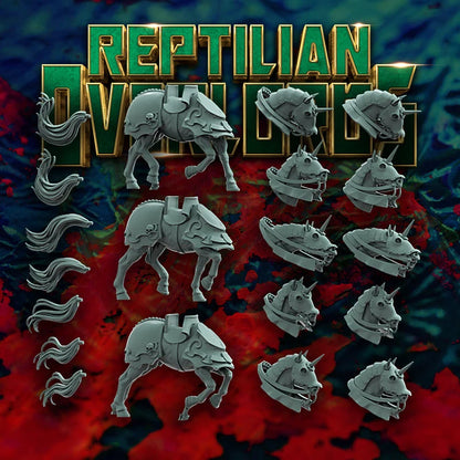 Imperial Gothic Heavy Cavalry Miniatures, Bits and Weapon Conversions by Reptilian Overlords, perfect for Reptilian Overlords