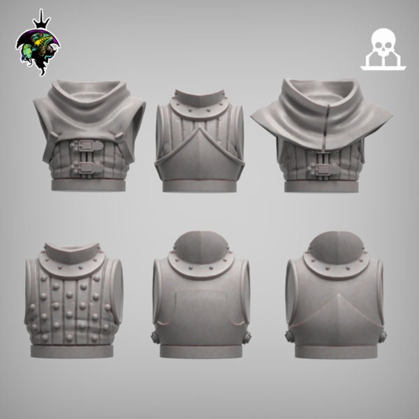 Modular Mercenary Bits, Weapon packs, Heads, Torsos and Legs. Fantasy Miniatures by Reptilian Overlords, perfect for Fantasy Wargames