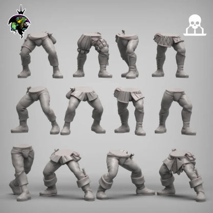 Modular Mercenary Bits, Weapon packs, Heads, Torsos and Legs. Fantasy Miniatures by Reptilian Overlords, Fantasy Wargames and Tabletop RPGs