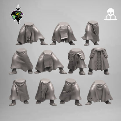 Modular Flagellants, Warrior Priests and Zealots, Witch Hunter Warband. Fantasy Miniatures by Reptilian Overlords, perfect for Wargames