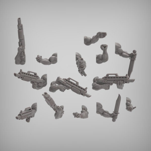 Spacenam 1.0, Sci-Fi Jungle Fighter Miniatures by Reptilian Overlords, Guard infantry regiment