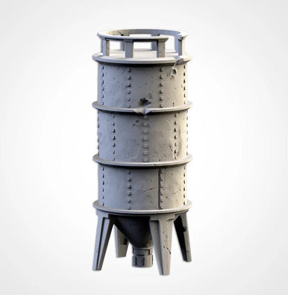 Modular Silos and Storage Tanks Ork Txarli Factory Imperial Building modular Cityscape Set, Perfect for Tabletop Wargames