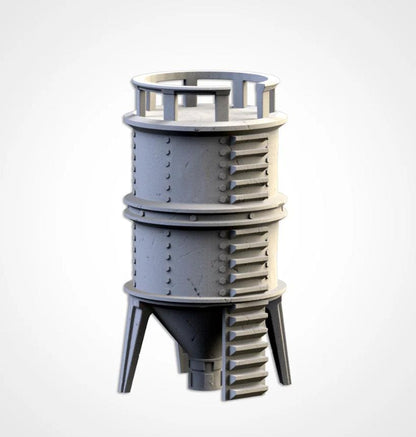 Modular Silos and Storage Tanks Ork Txarli Factory Imperial Building modular Cityscape Set, Perfect for Tabletop Wargames