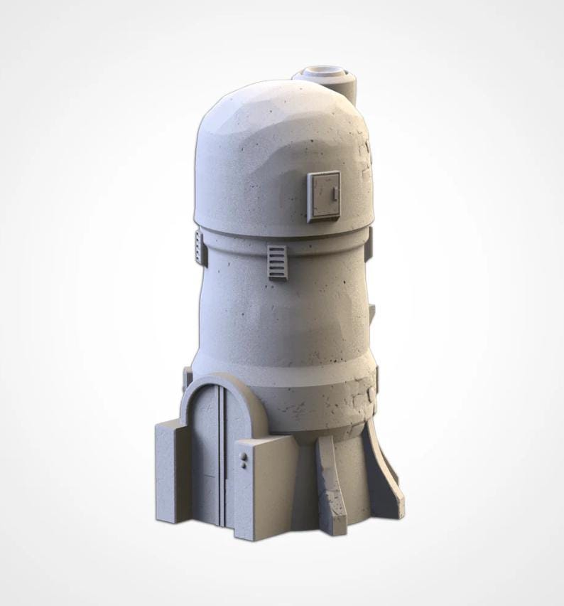 Sci-Fi Desert City Txarli Factory Imperial Building modular Cityscape Set, Perfect for Tabletop Wargames