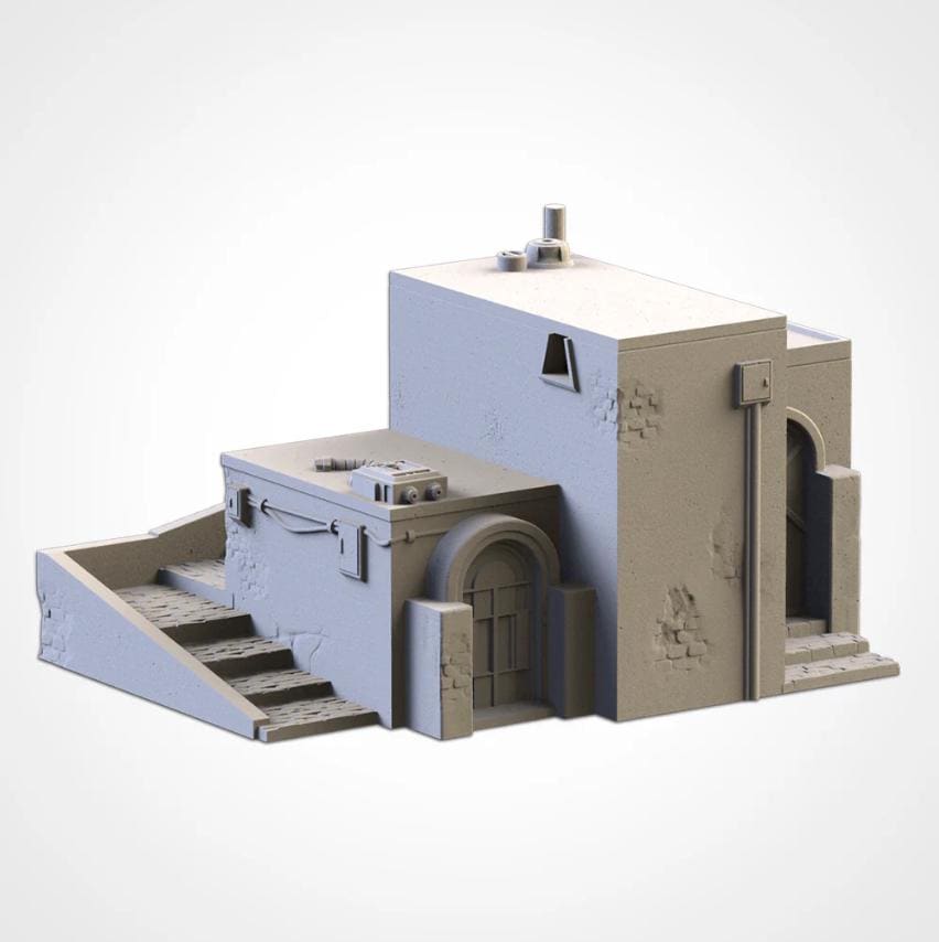 Sci-Fi Desert City Txarli Factory Imperial Building modular Cityscape Set, Perfect for Tabletop Wargames