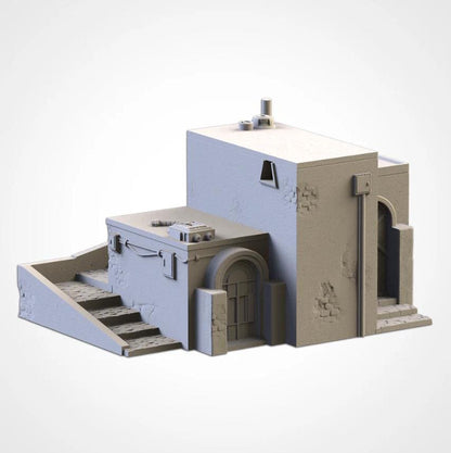 Sci-Fi Desert City Txarli Factory Imperial Building modular Cityscape Set, Perfect for Tabletop Wargames