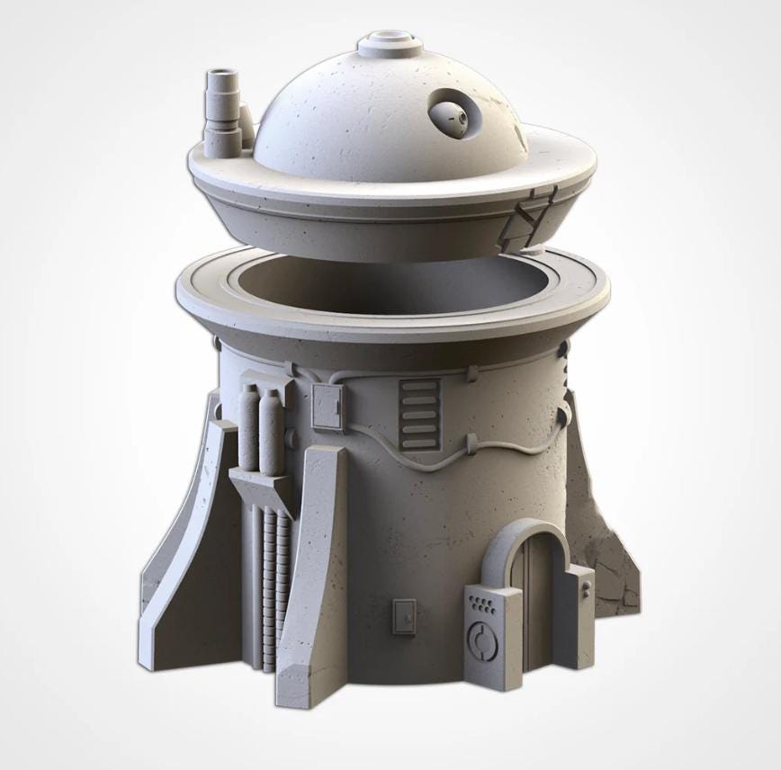 Sci-Fi Desert City Txarli Factory Imperial Building modular Cityscape Set, Perfect for Tabletop Wargames