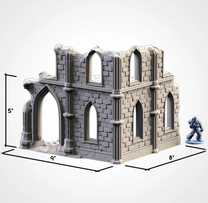 Modular TEMPLE RUINS Txarli Factory Imperial Building Terrain Cityscape Set, Perfect for Tabletop Wargames
