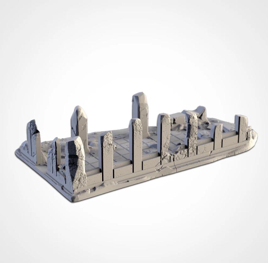 Modular CITY RUINS set Txarli Factory Ruined Building Terrain Cityscape Set, Perfect for Tabletop Wargames