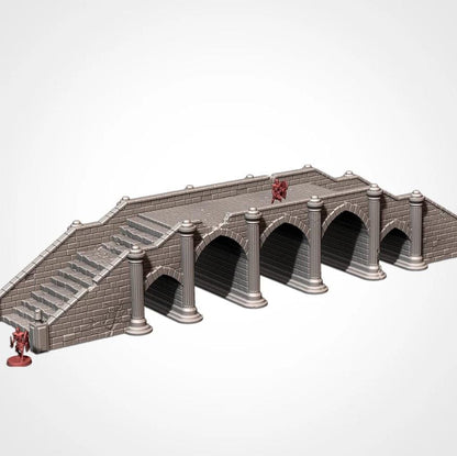 Modular STONE BRIDGES Terrain Cityscape Set, Perfect for Tabletop Wargames