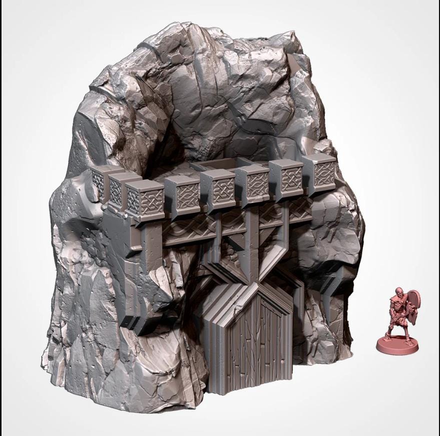 Dwarven Constructs Txarli Factory Dwarven Holds 5-part Terrain Set, Perfect for Tabletop Wargames