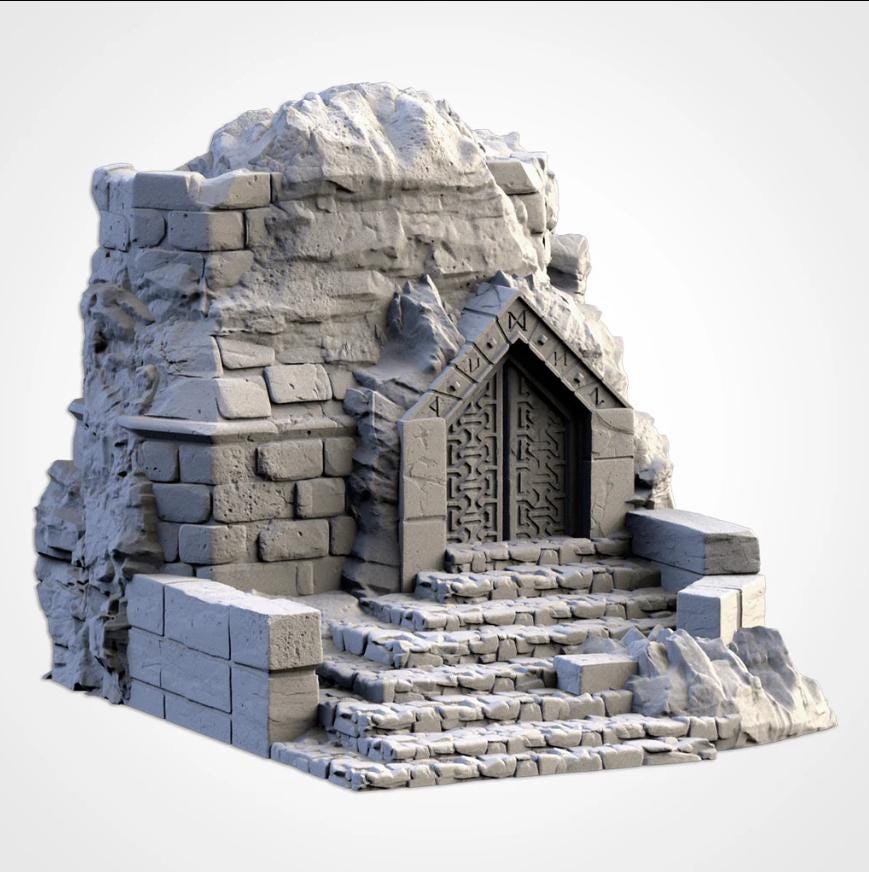 Dwarven Constructs Txarli Factory Dwarven Holds 5-part Terrain Set, Perfect for Tabletop Wargames