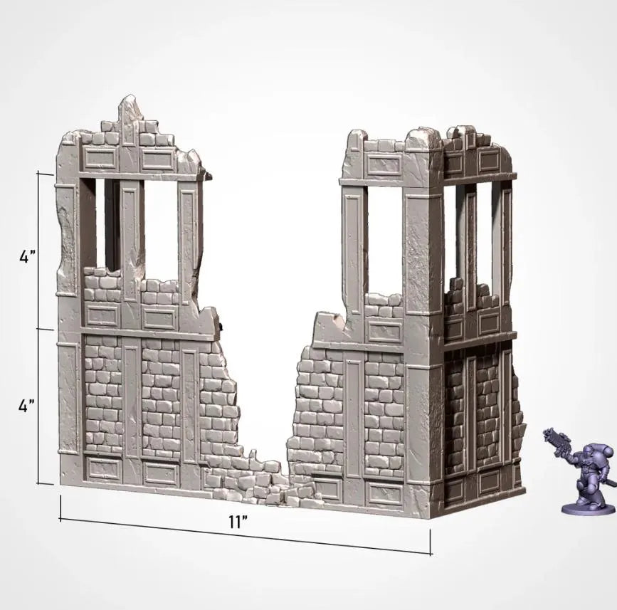 City Ruins GW Txarli Factory Imperial Building modular Cityscape Set, Perfect for Tabletop Wargames