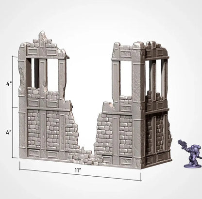 City Ruins GW Txarli Factory Imperial Building modular Cityscape Set, Perfect for Tabletop Wargames