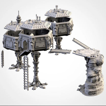 City Ruins GW Txarli Factory Imperial Building modular Cityscape Set, Perfect for Tabletop Wargames