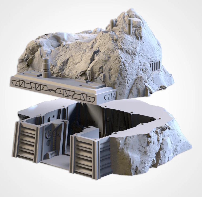 Modular Defense Bunkers Txarli Factory Imperial Building modular Cityscape Set, Perfect for Tabletop Wargames