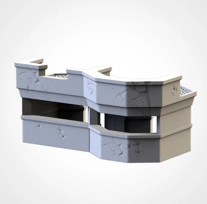 WAR BUNKERS Txarli Factory Imperial Building modular Cityscape Set, Perfect for Tabletop Wargames