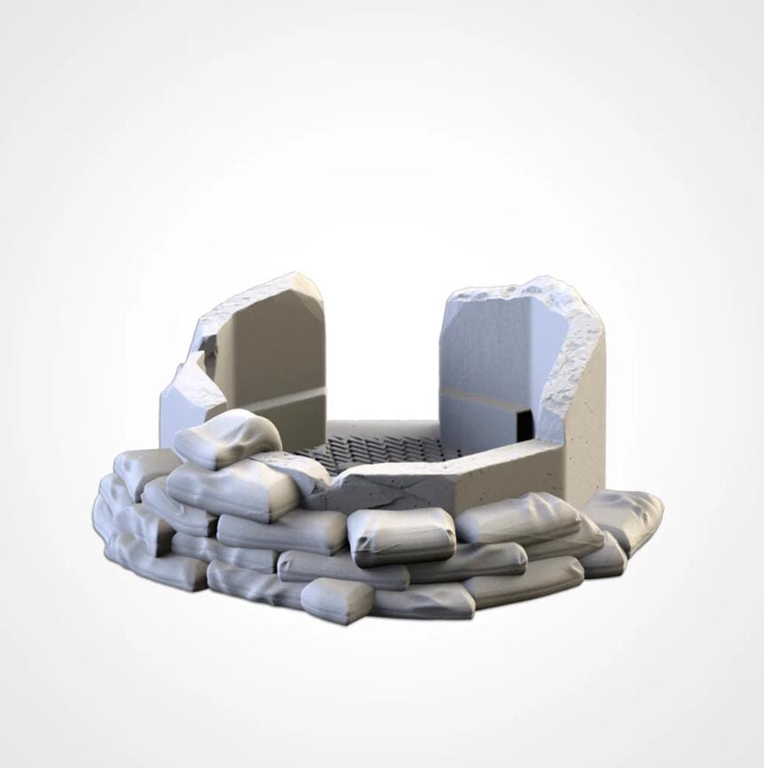 WAR BUNKERS Txarli Factory Imperial Building modular Cityscape Set, Perfect for Tabletop Wargames