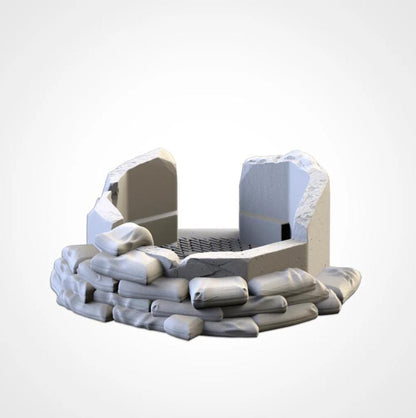 WAR BUNKERS Txarli Factory Imperial Building modular Cityscape Set, Perfect for Tabletop Wargames