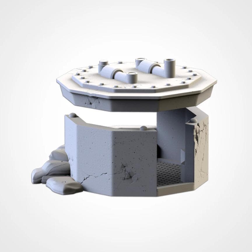 WAR BUNKERS Txarli Factory Imperial Building modular Cityscape Set, Perfect for Tabletop Wargames