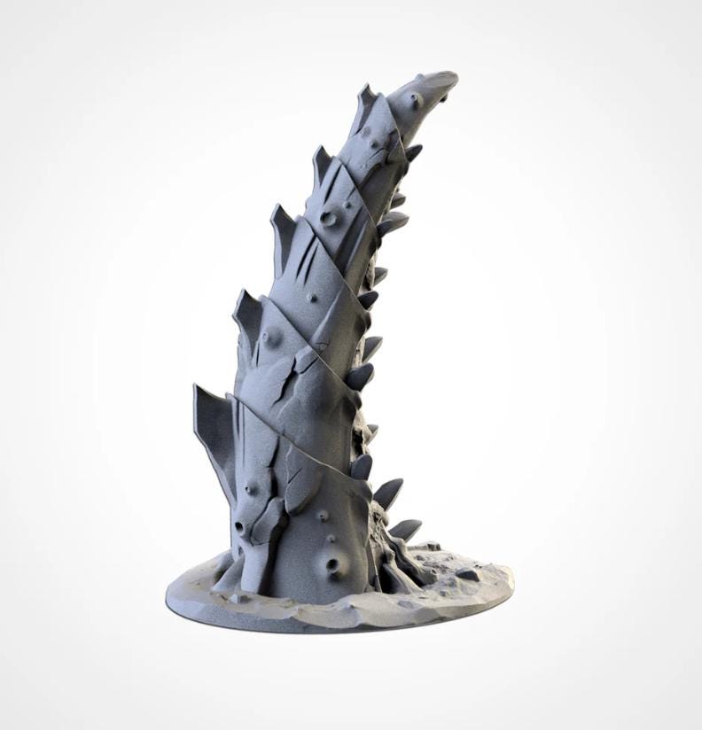 Modular ALIEN TERRAIN Txarli Factory Infected Tyranid Building Terrain Cityscape Set, Perfect for Tabletop Wargames