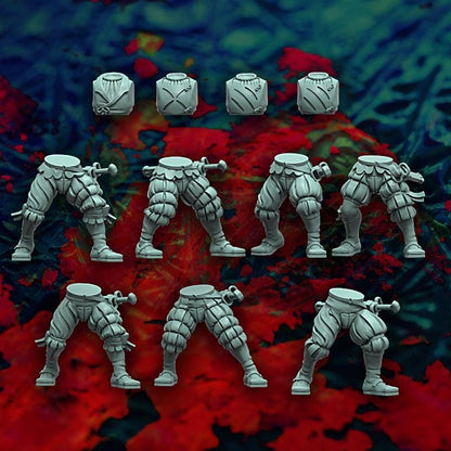 Imperial Landsknecht Handgunners and Crossbowmen Miniatures, Weapon Conversions Fantasy by Reptilian Overlords, perfect for Fantasy Wargames