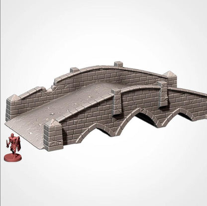 Modular STONE BRIDGES Terrain Cityscape Set, Perfect for Tabletop Wargames