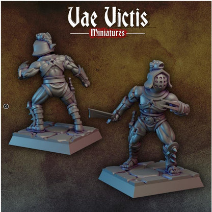 Gravediggers and Ghouls Warband, Gladiators, Headless Noblewoman,Fantasy Miniatures by Vae Victis, perfect for Fantasy Wargames and RPGs